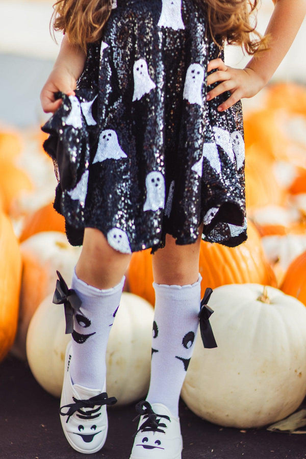 Black Sequin Ghost Dress | Sparkle in Pink