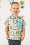 Mint Bunny Peep Button Down | Sparkle in Pink