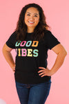 Mom & Me - "Good Vibes" Rainbow Chenille Patch Top | Sparkle in Pink