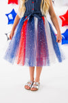 Denim Tank & Patriotic Stars Tutu Dress - Sparkle in Pink
