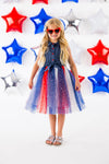 Denim Tank & Patriotic Stars Tutu Dress - Sparkle in Pink