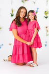 Mom & Me - Swiss Dot Dress | Sparkle in Pink