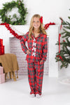 Red & Green Plaid Family Pajama Set - AND PET BANDANA!
