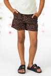 "Besties" Cheetah Denim Short Set | Sparkle in Pink