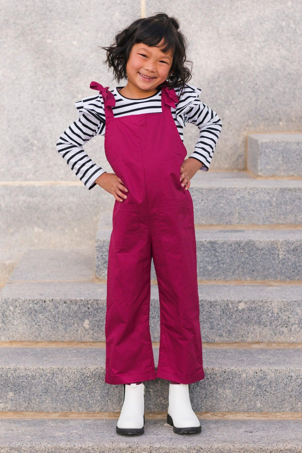 Stripe Jumpsuit Set | Sparkle in Pink