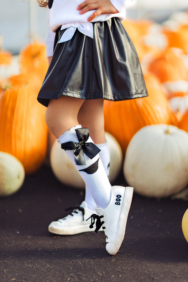 Halloween Bow Socks | Sparkle in Pink