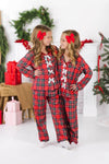 Red & Green Plaid Family Pajama Set - AND PET BANDANA!