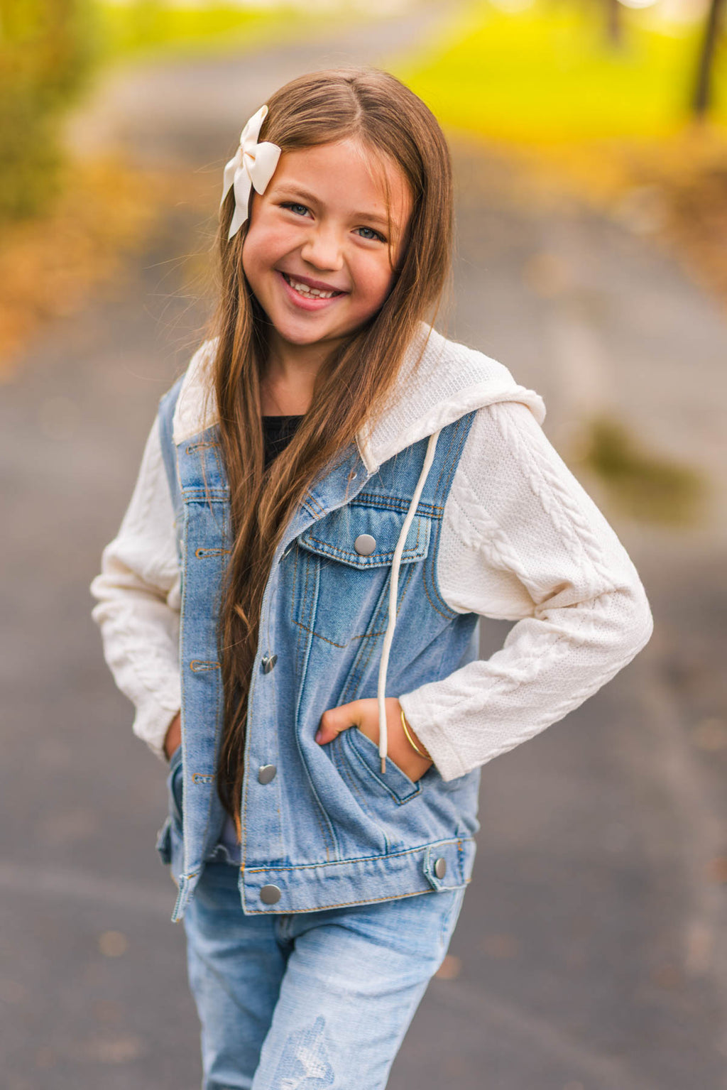 Mom & Me - Hooded Denim Jacket
