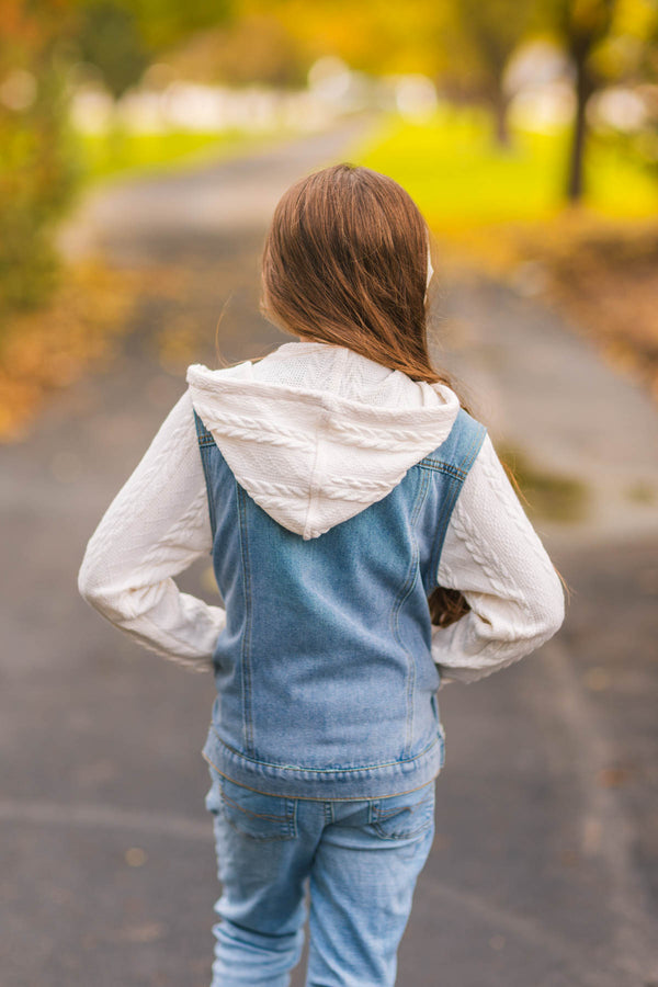 Mom & Me - Hooded Denim Jacket