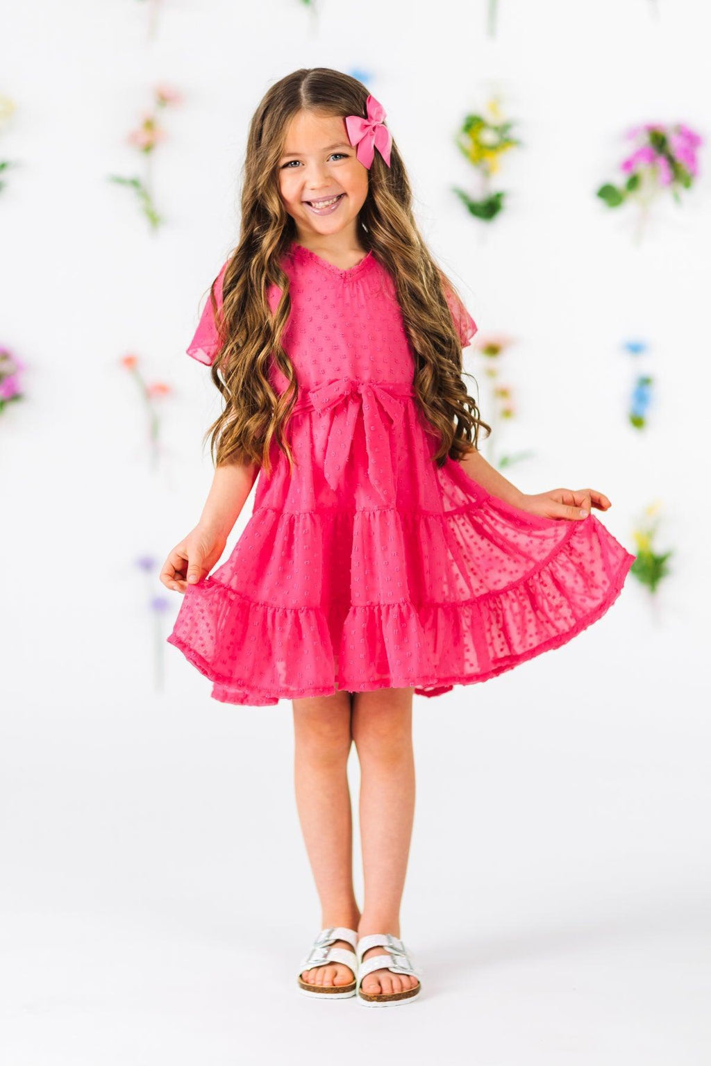Mom & Me - Swiss Dot Dress | Sparkle in Pink