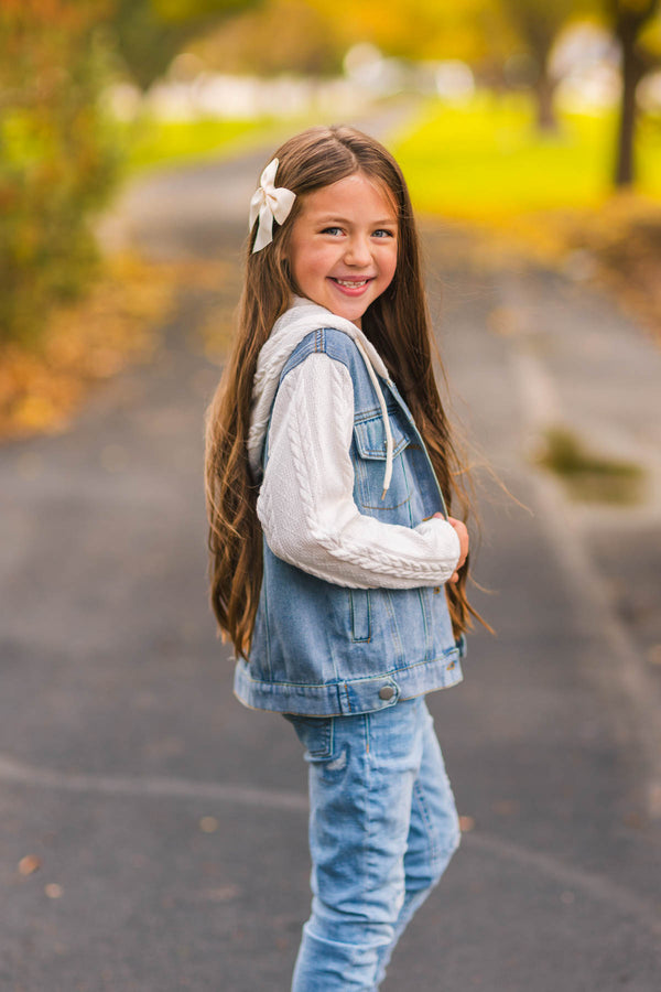 Mom & Me - Hooded Denim Jacket