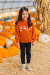 Mom & Me - "Thankful" Orange Pearl Sweater