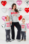 Mom & Kid - "Mama's Little Bestie & Buddy" Gray Top | Sparkle in Pink