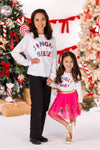 Mom & Me - "Jingle Belle & Jingle Baby" Skirt Set | Sparkle in Pink