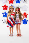 American Flag Halter Tie Dress - Sparkle in Pink
