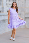 Mom & Me - Lavender Polka Dot Ruffle Dress | Sparkle in Pink