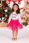 Mom & Me - "Jingle Belle & Jingle Baby" Skirt Set | Sparkle in Pink