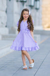 Mom & Me - Lavender Polka Dot Ruffle Dress | Sparkle in Pink