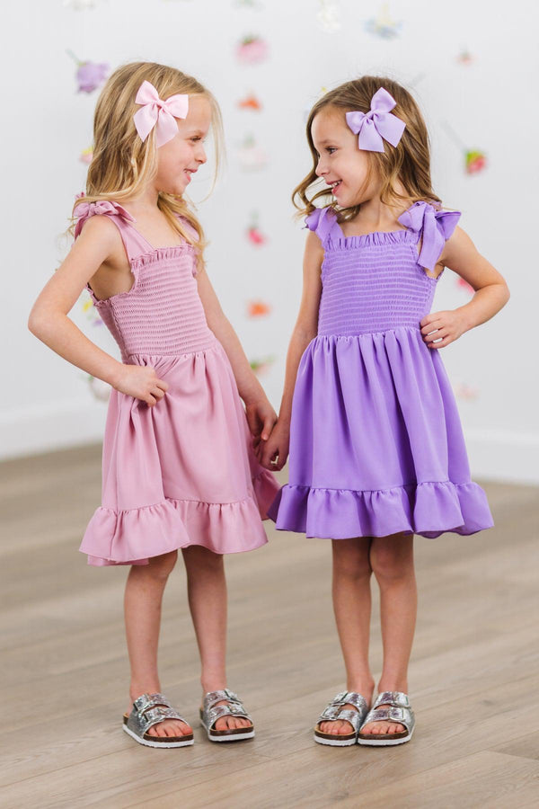 Pastel Tie Shoulder Dress | Sparkle in Pink
