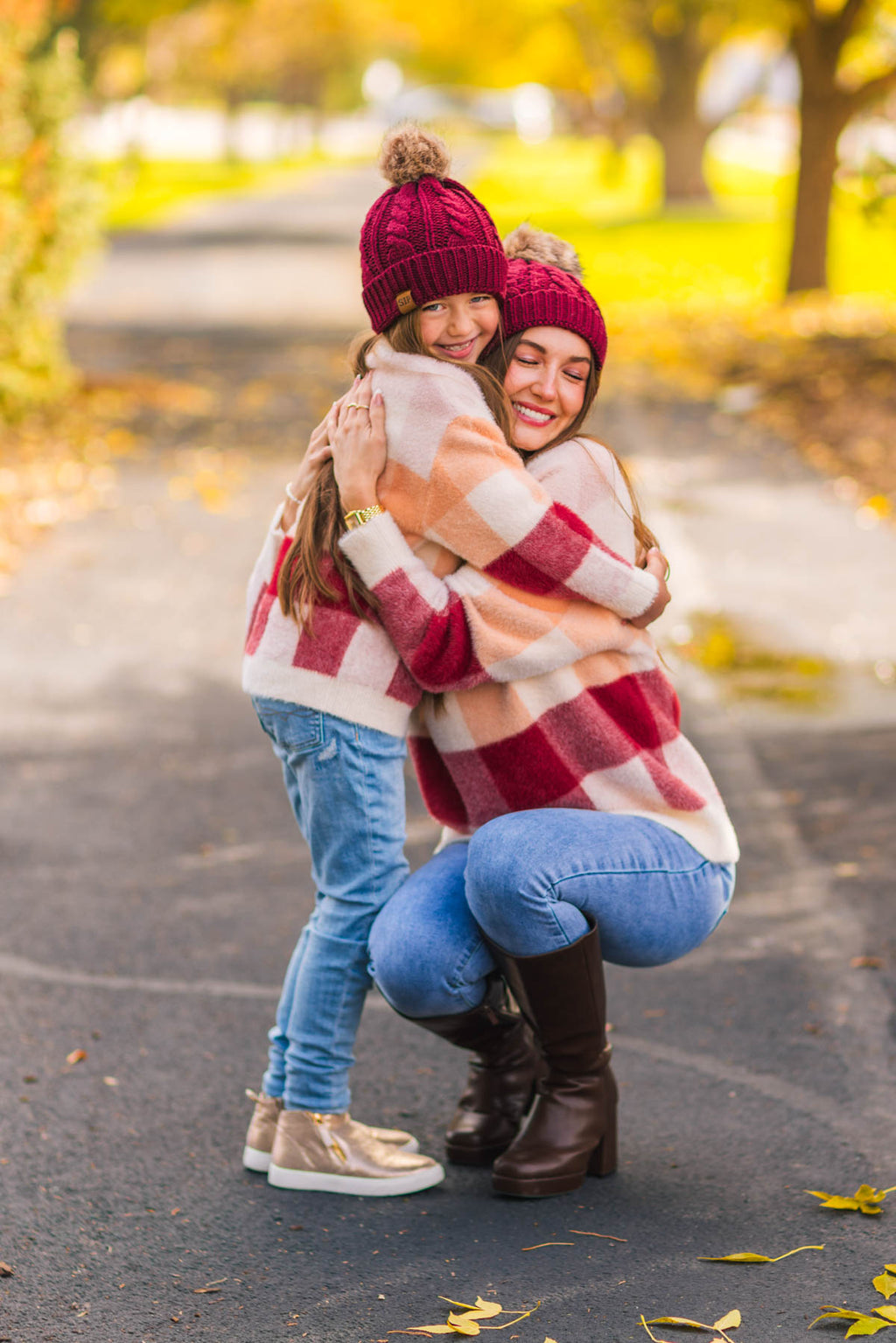 Mom & Me - Cozy Checkered Sweater