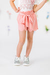 "I'm A Little Eggstra" Pink Scalloped Short Set | Sparkle in Pink