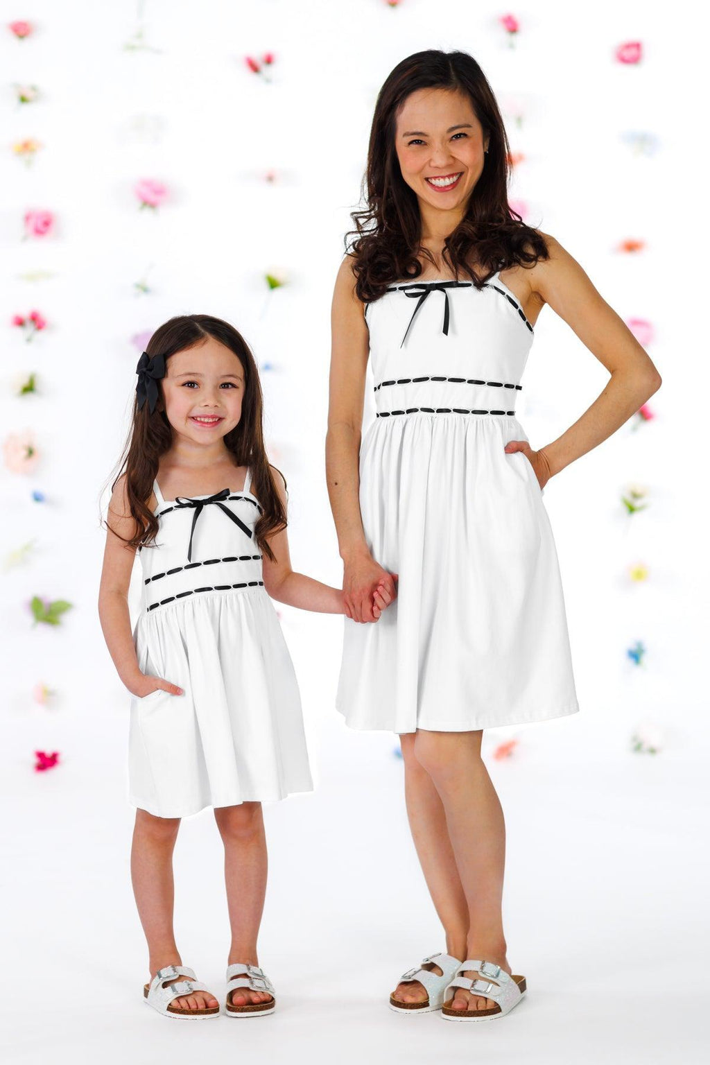 Mom & Me - Lace Ribbon Tank Dress | Sparkle in Pink