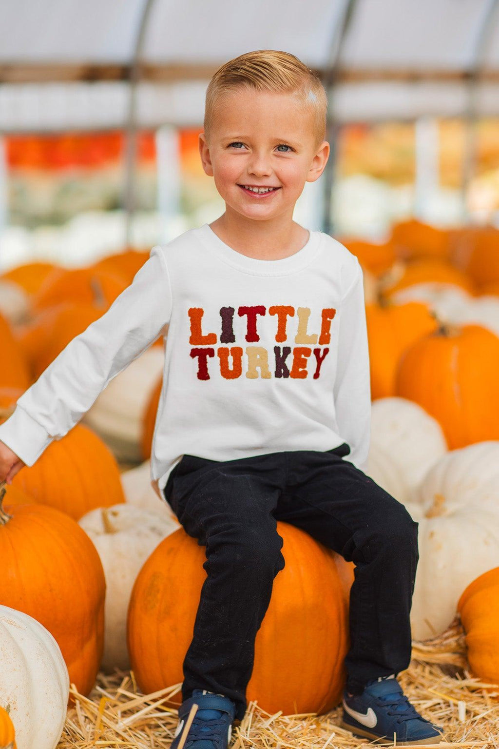Mom & Kid - "Thankful For My Turkeys & Little Turkey" Top