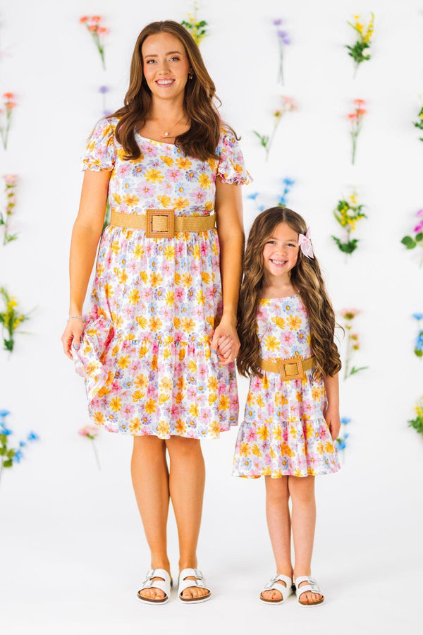 Mom & Me - Colorful Daisy Dress | Sparkle in Pink