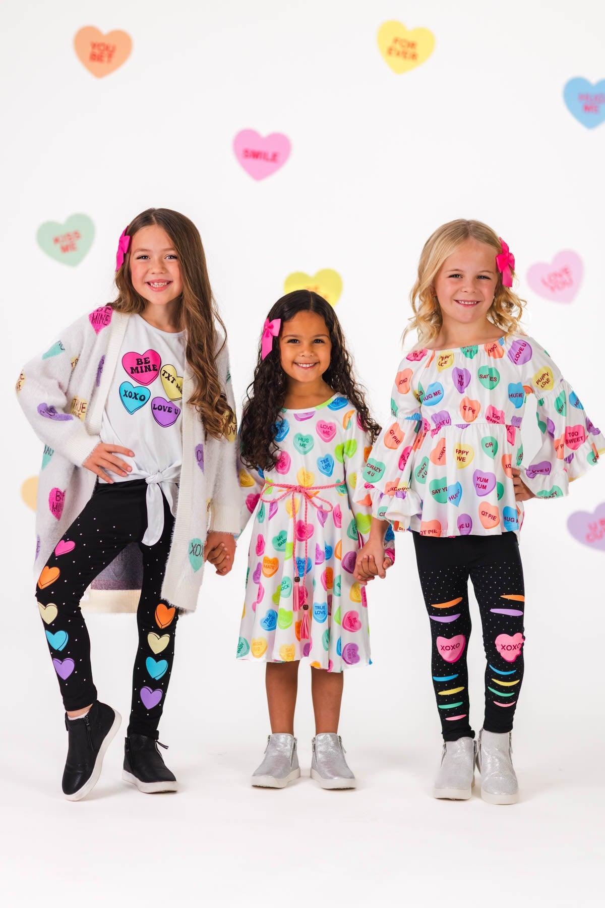 Mom & Me - Candy Hearts Cardigan | Sparkle in Pink