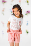 "I'm A Little Eggstra" Pink Scalloped Short Set | Sparkle in Pink