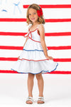 Mom & Me - Red White & Blue Tank Ruffle Dress | Sparkle in Pink