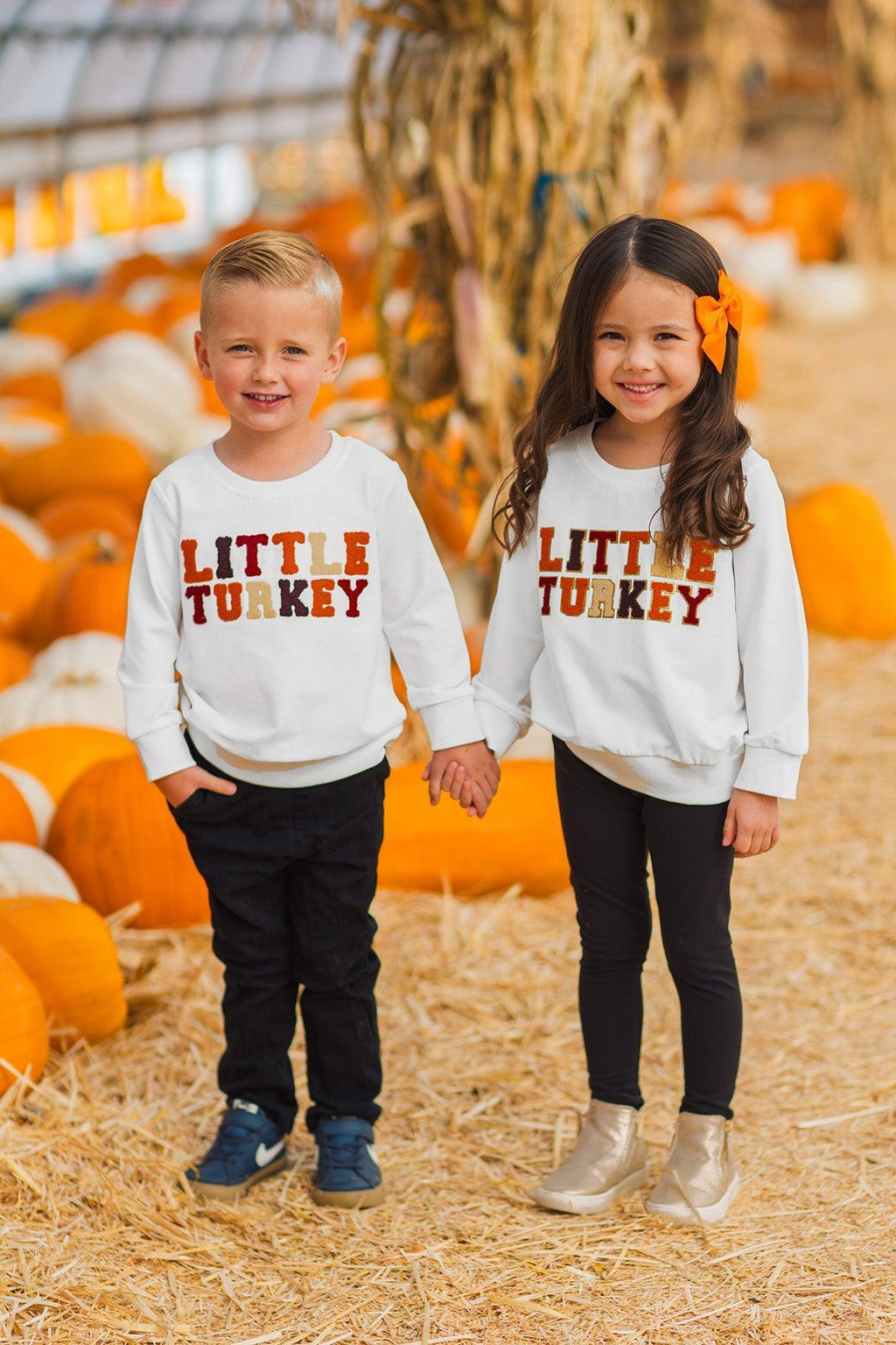 Mom & Kid - "Thankful For My Turkeys & Little Turkey" Top