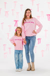 Mom & Me - "Born To Yap" Pink Long Sleeve Top