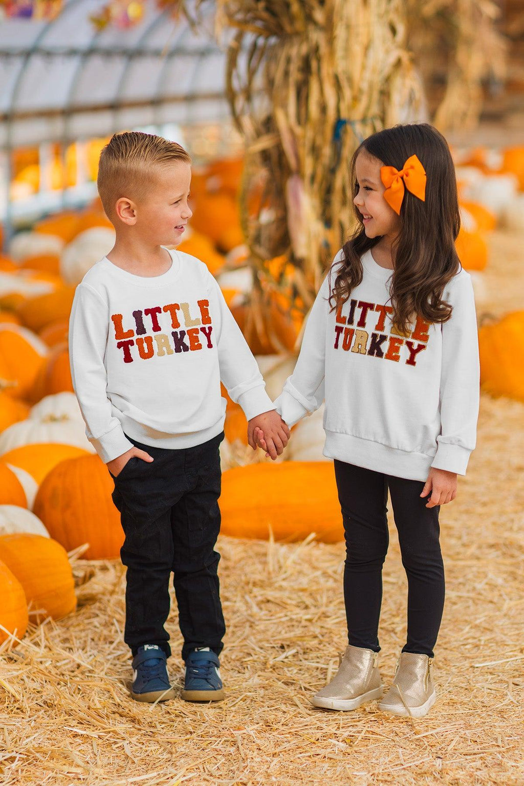 Mom & Kid - "Thankful For My Turkeys & Little Turkey" Top