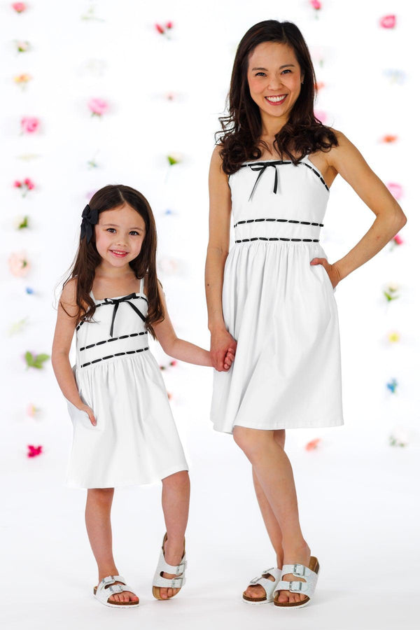 Mom & Me - Lace Ribbon Tank Dress | Sparkle in Pink