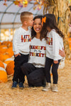 Mom & Kid - "Thankful For My Turkeys & Little Turkey" Top
