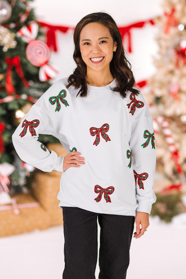 Mom & Me - Plaid Bows Top & Legging Set