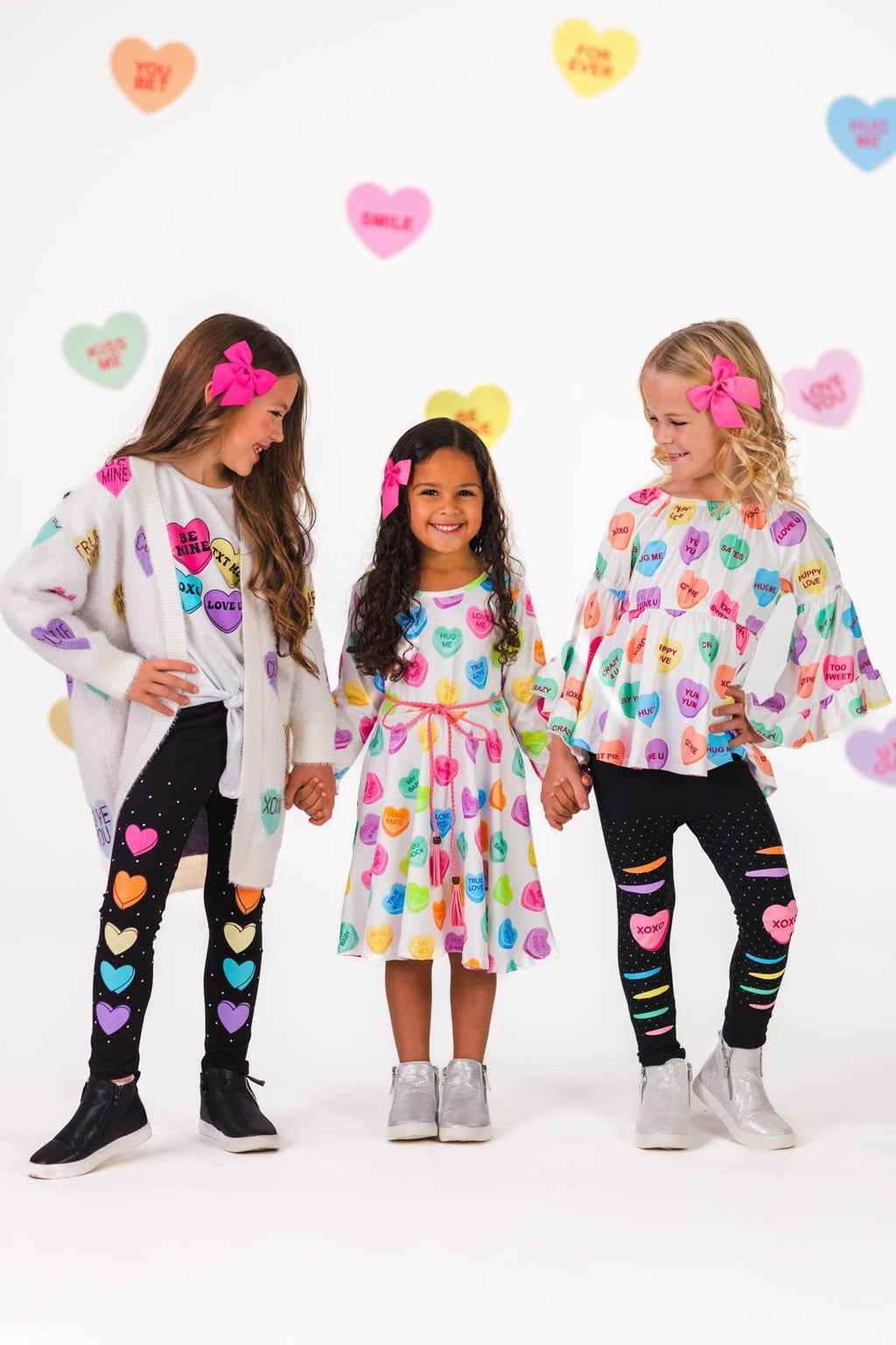 Rainbow Candy Hearts Legging Set