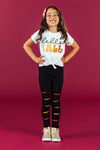 "Hello Fall" Black Legging Set | Sparkle in Pink