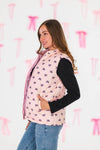 Mom & Me - Pink Bow Puffer Vest Set