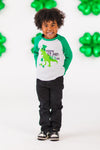 "Happy St. Pat-Rex Day" Top | Sparkle in Pink