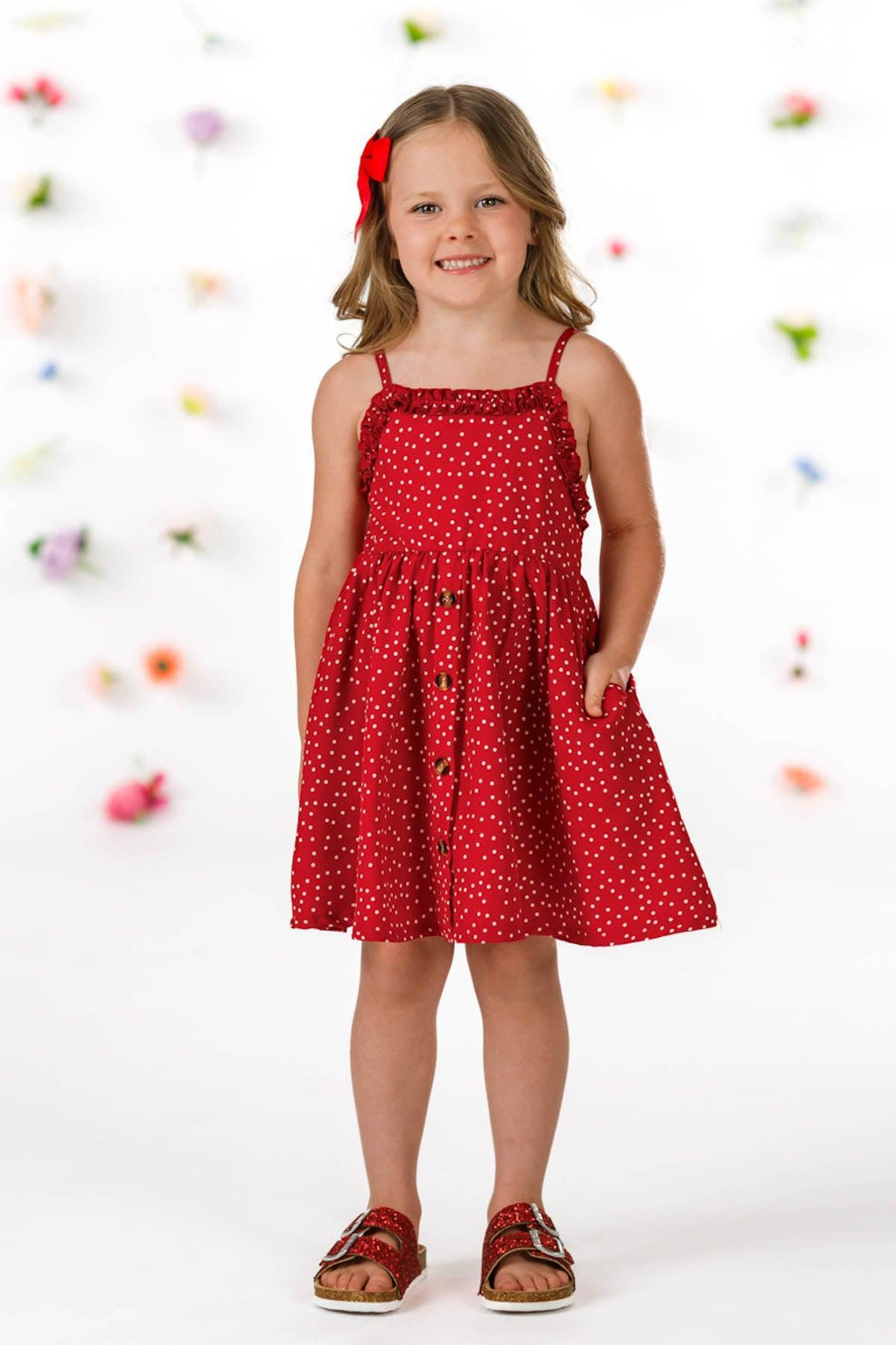 Mom & Me - Red Polka Dot Dress | Sparkle in Pink