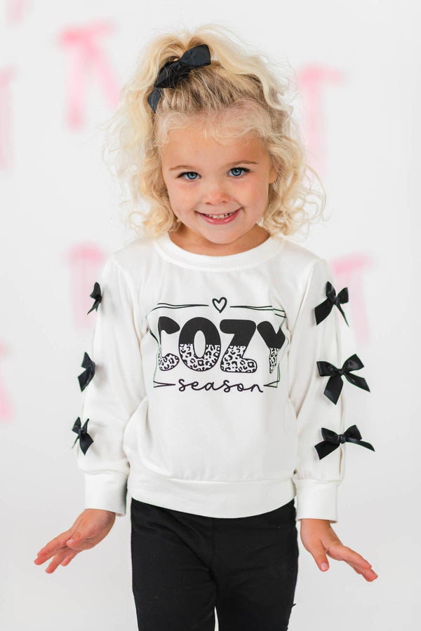 "Cozy Season" White Distressed Legging Set