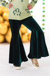 Shamrock Sweater Velvet Bell Bottom Set | Sparkle in Pink