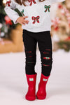 Mom & Me - Plaid Bows Top & Legging Set