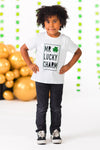 "Mr. Lucky Charm" Short Sleeve Top | Sparkle in Pink