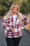 Family Burgundy Flannel & Khaki Button Down Top