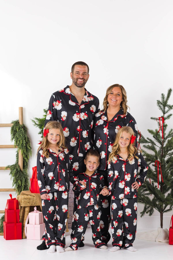 Vintage Santa Family Pajamas - AND PET BANDANA!