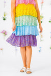 Mom & Me - Rainbow Sequin Ruffle Dress | Sparkle in Pink