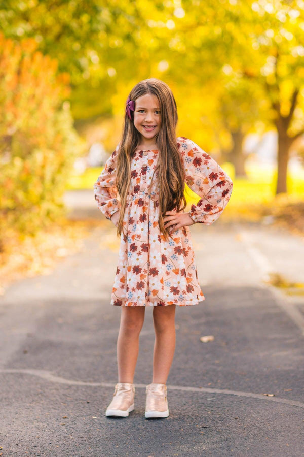 Mom & Me - Peach Floral Dress | Sparkle in Pink